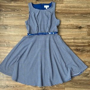 Elle Gingham Dress with Belt